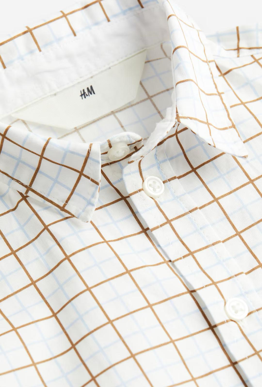 Checked Short-sleeved Shirt