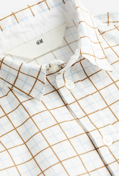 Checked Short-sleeved Shirt
