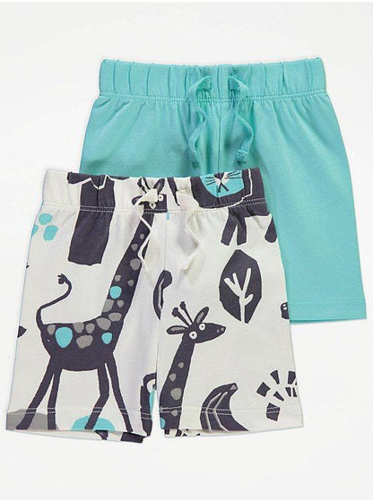 Abstract Animal T-shirt and Shorts Set 2 Pack