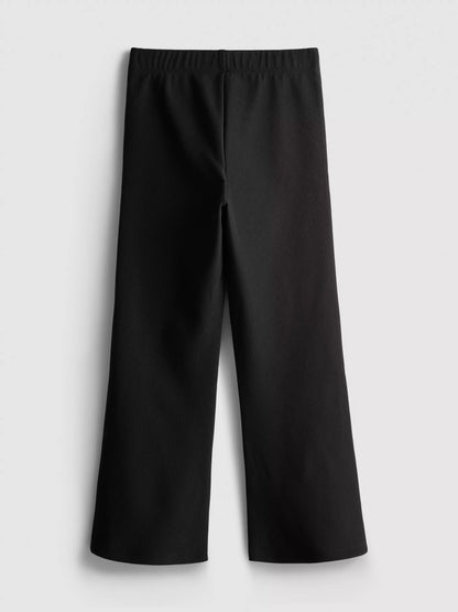 Textured Flare Trousers