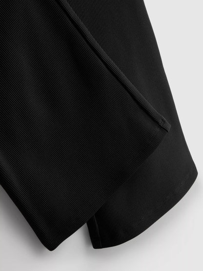Textured Flare Trousers