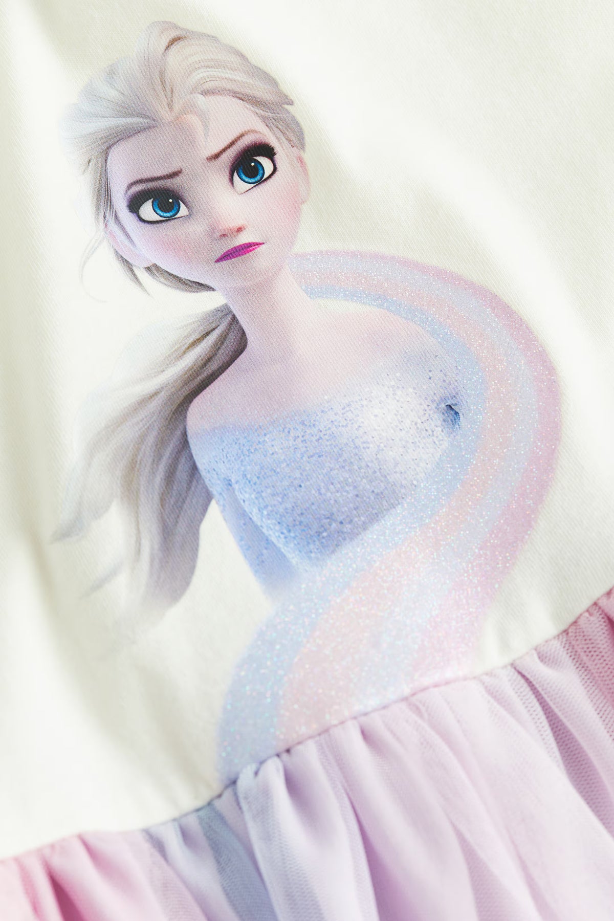 Frozen Tulle-skirt jersey dress