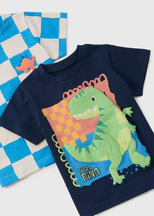 2 Pack Short Dino Pyjama Sets
