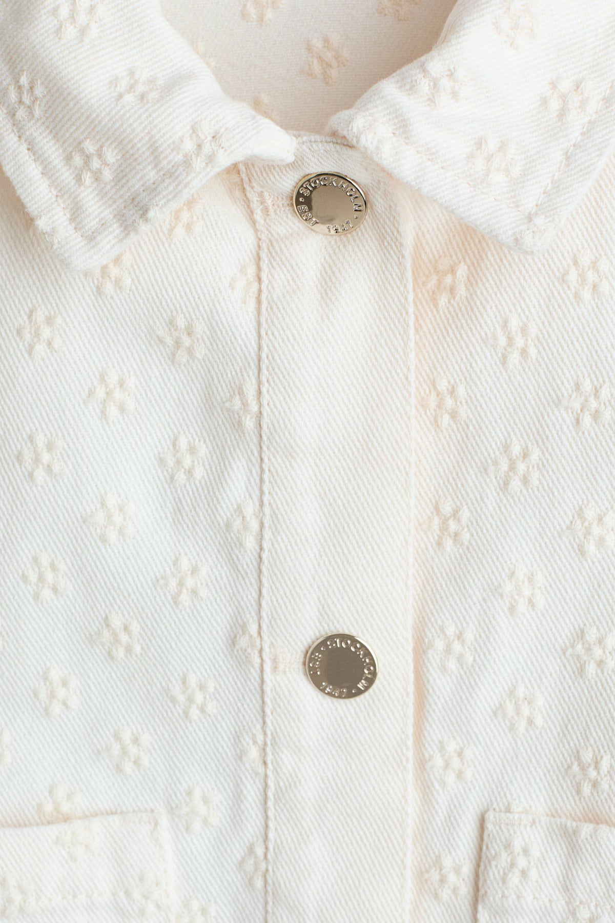 Embroidered twill jacket