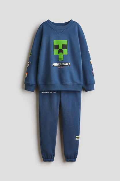 Minecraft 2-piece printed sweatshirt set