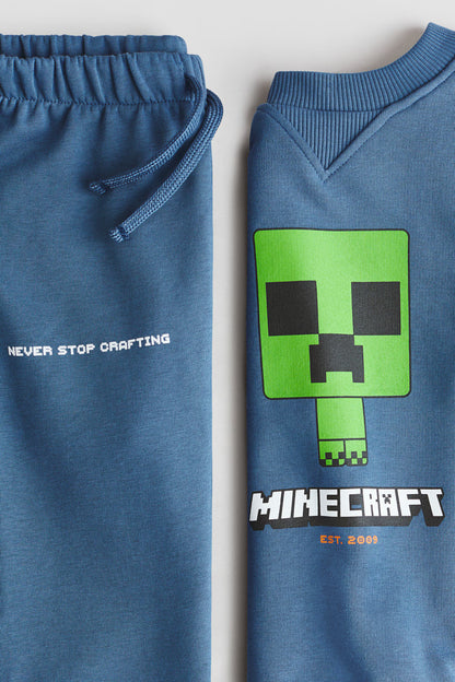 Minecraft 2-piece printed sweatshirt set