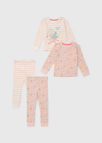 2 Pack Ballerina Mouse Long Pyjama Set