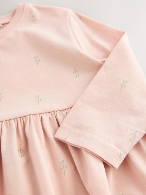 Pink Fairy Long Sleeve Embellished Dress