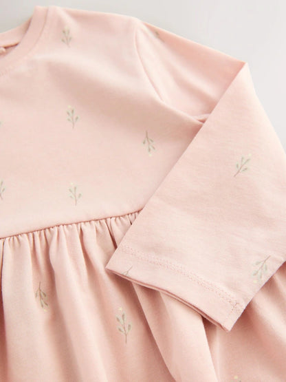 Pink Fairy Long Sleeve Embellished Dress