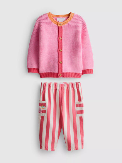 Cardigan and Trousers Set