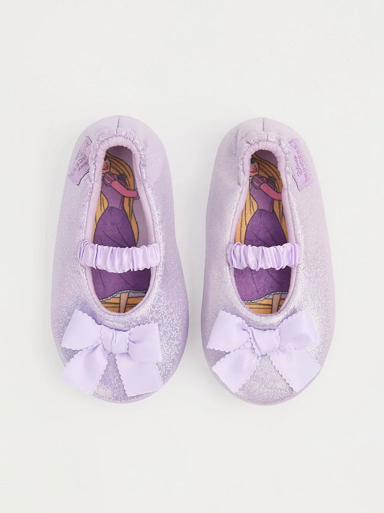 Disney Rapunzel Purple Glitter Slipper Sock