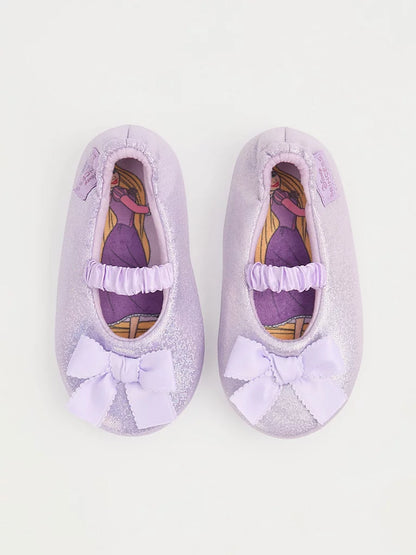 Disney Rapunzel Purple Glitter Slipper Sock