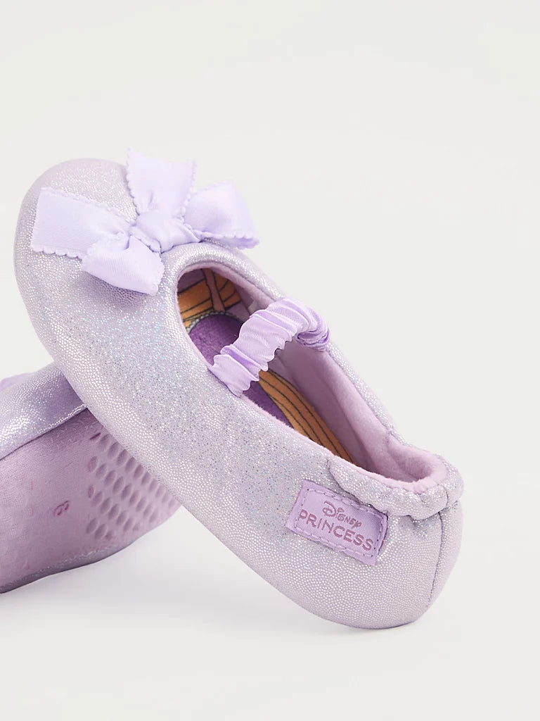 Disney Rapunzel Purple Glitter Slipper Sock