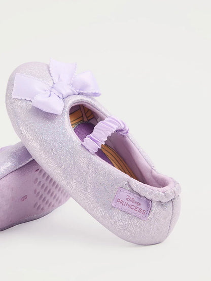 Disney Rapunzel Purple Glitter Slipper Sock