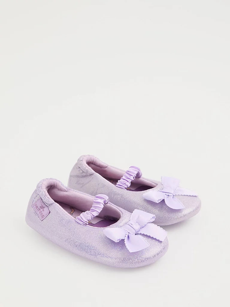 Disney Rapunzel Purple Glitter Slipper Sock