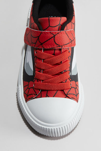 Spiderman printed trainers