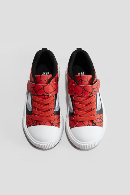 Spiderman printed trainers