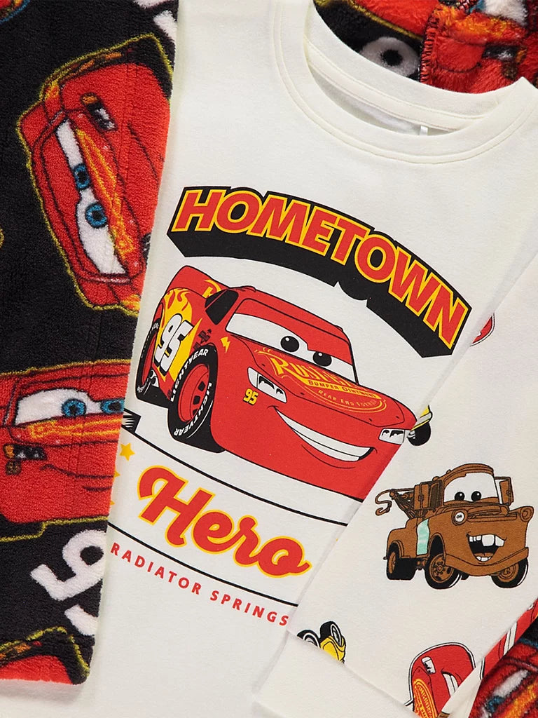 Disney Cars Lightning McQueen Pyjamas and Dressing Gown Set