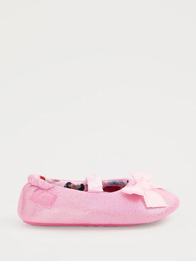 Disney Princess Pink Glitter Slipper Sock