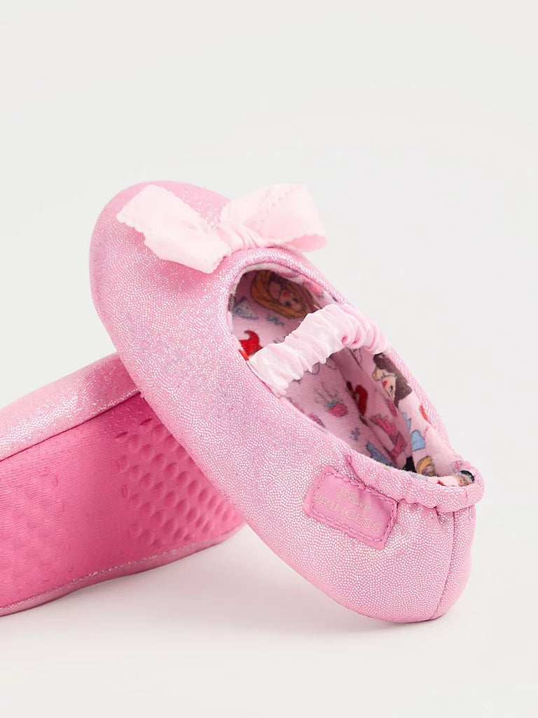 Disney Princess Pink Glitter Slipper Sock