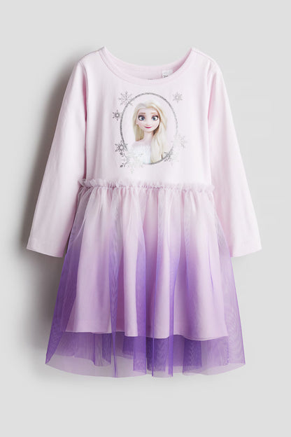 Frozen tulle-skirt dress