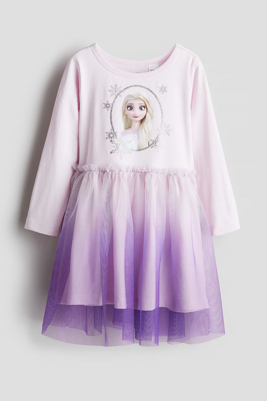 Frozen tulle-skirt dress