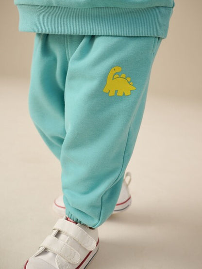 Dino Jersey Sweatshirt and Joggers Set